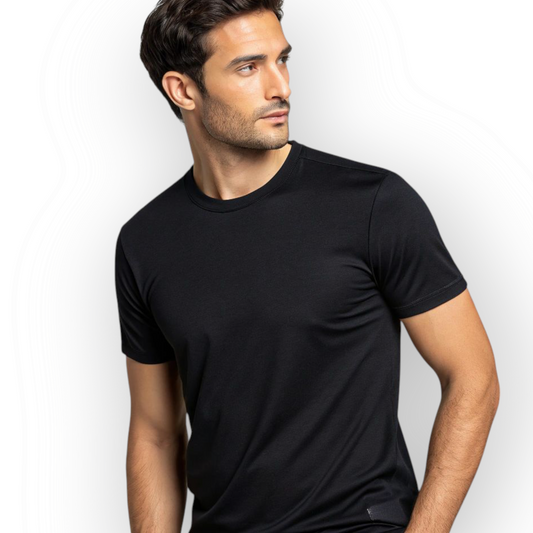 Men's Comfortable Plain Black T Shirt